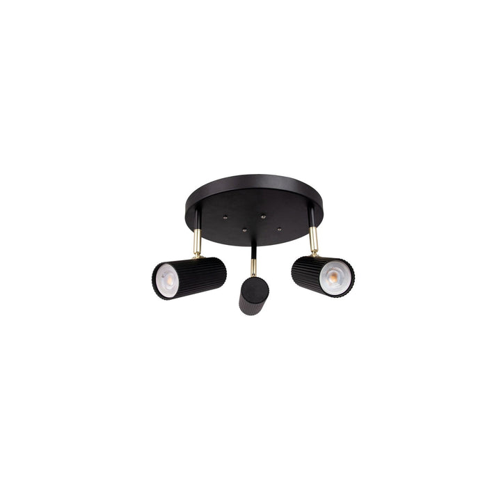 Hubble 3 taklampe rund - Svart-Taklamper-Globen Lighting-Svart-463311-Lightup.no