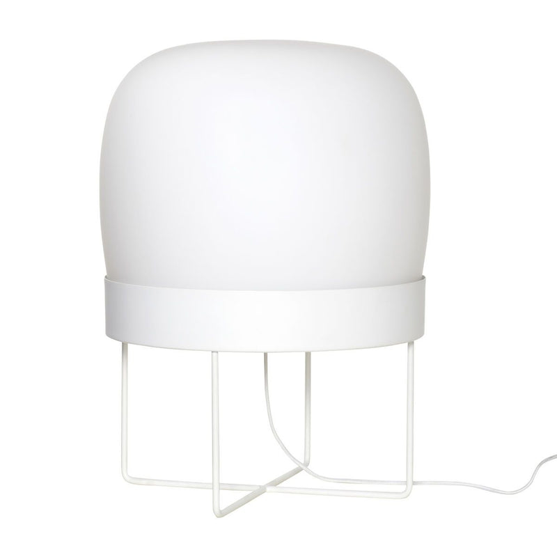 Hübsch gulvlampe - Hvit/Opal kuppel-Gulvlamper-Hübsch A/S-990704-Lightup.no