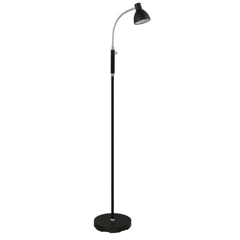 Hudson gulvlampe led 1 arm - Svart-Gulvlamper-Halo Designs-5705639716531-Lightup.no