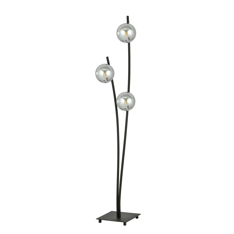 Hunter gulvlampe - Svart/Røykfarget-Gulvlamper-Emibig-1100/LP3-Lightup.no