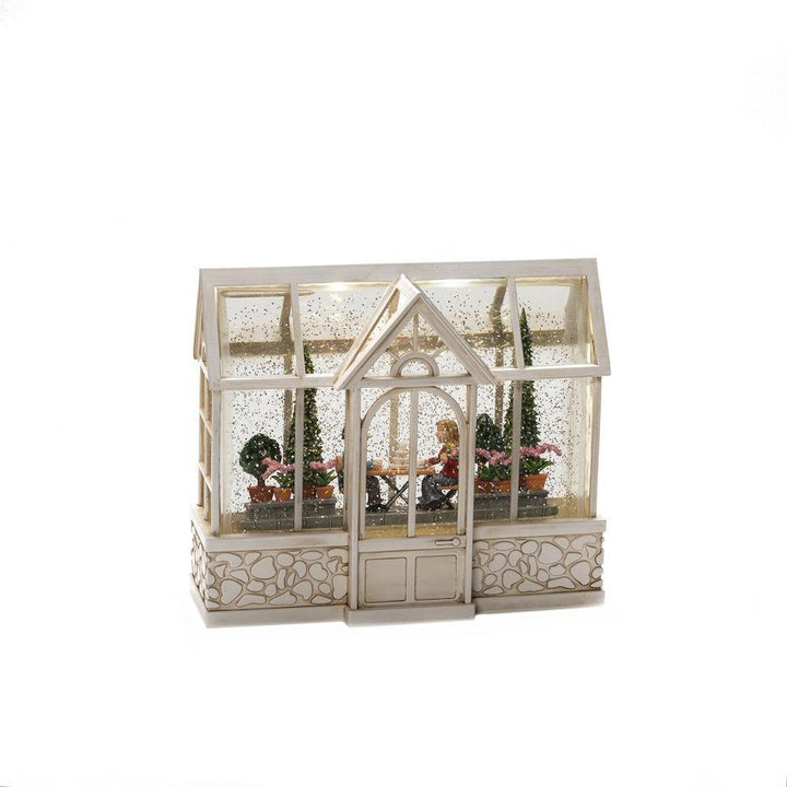 Hvit hagehus-Julebelysning dekor og pynt-Konstsmide-4387-200-Lightup.no
