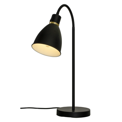 Idre bordlampe - Svart/Messing-Bordlamper-Aneta Lighting-18202-15-Lightup.no