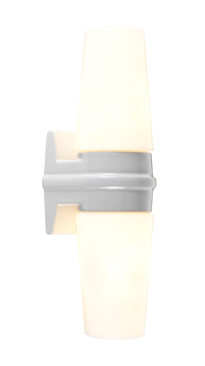 Ifø Bernadotte dobbel vegglampe IP20 - Hvit-Baderomsbelysning vegglamper-Ifø Electric-6060-704-10-Lightup.no