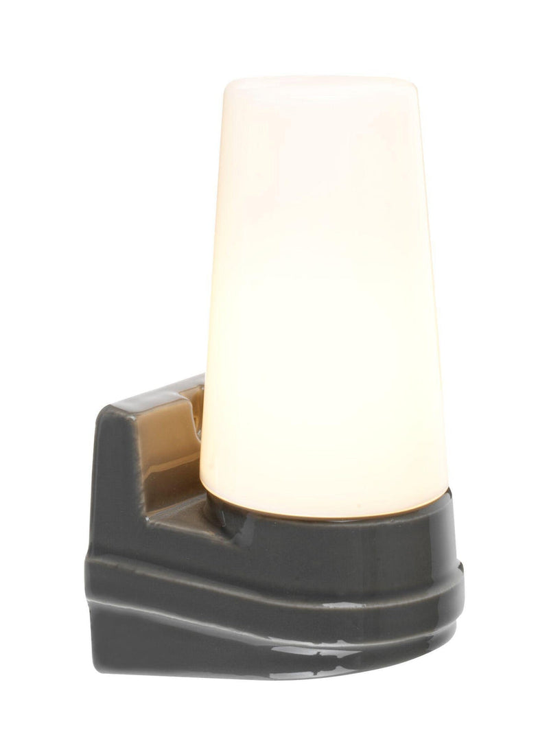 Ifø Bernadotte enkel vegglampe IP44 - Grå-Baderomsbelysning vegglamper-Ifø Electric-6088-700-12-Lightup.no