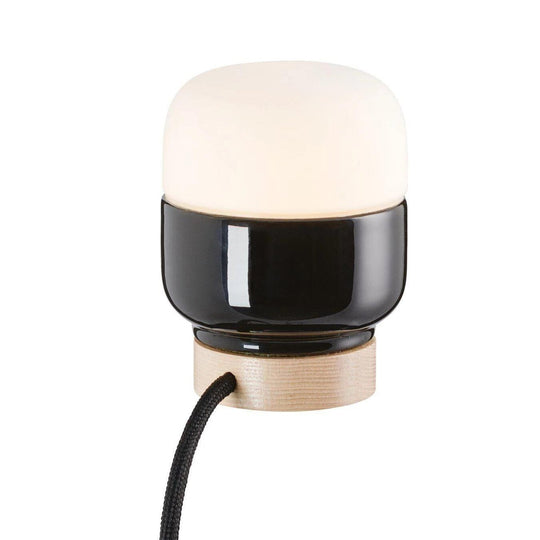 Ifø Ohm 100/130 bordlampe - Svart/Opal glass-Bordlamper-Ifø Electric-Svart-8311-200-16-Lightup.no