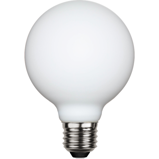 Illumination Globe E27 LED 5W 2600K 80mm dimbar - Opal-LED-pære E27 sokkel-Star Trading-Hvit-363-41-1-Lightup.no