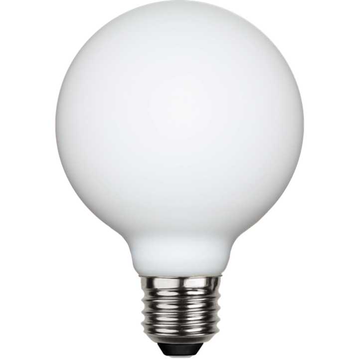 Illumination Globe E27 LED 5W 2600K 80mm dimbar - Opal-LED-pære E27 sokkel-Star Trading-Hvit-363-41-1-Lightup.no