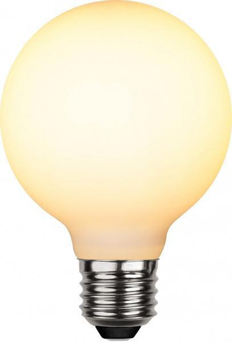 Illumination Globe E27 LED 5W 2600K 80mm dimbar - Opal-LED-pære E27 sokkel-Star Trading-Hvit-363-41-1-Lightup.no