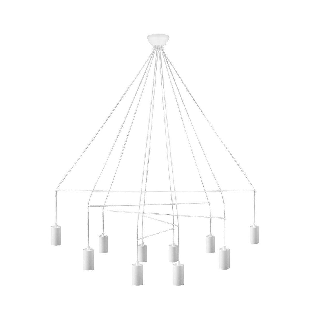 Imbria taklampe 10 lys - Hvit-Takpendler-Nowodvorski-N-9678-Lightup.no