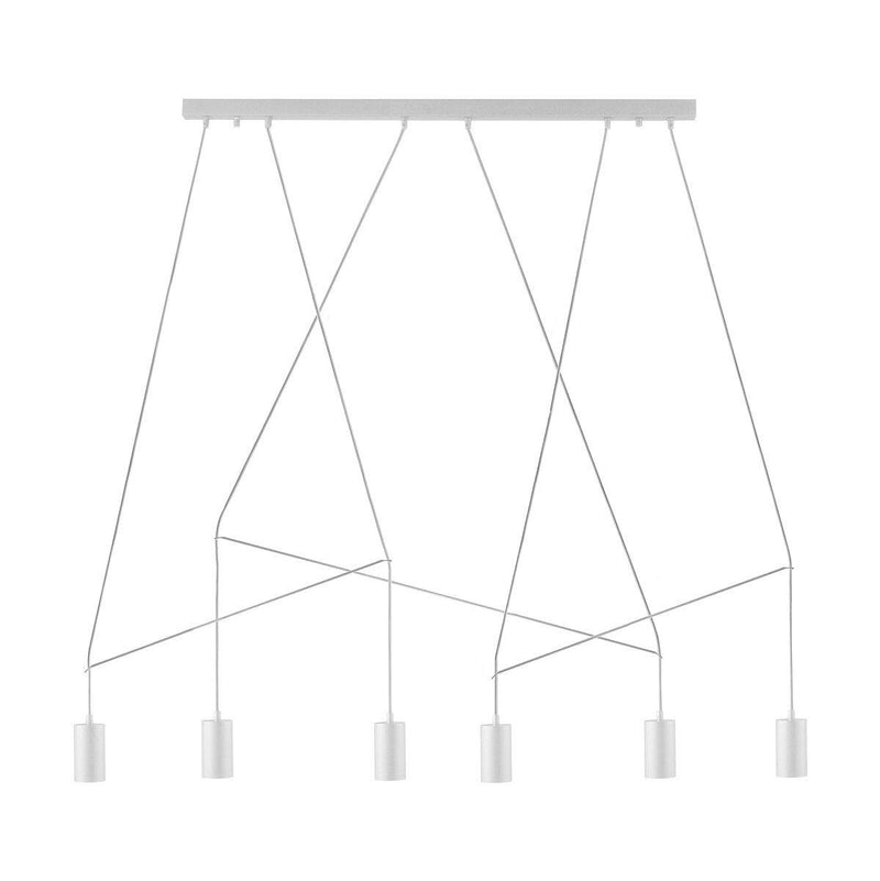 Imbria taklampe rett 6 lys - Hvit-Takpendler-Nowodvorski-N-9674-Lightup.no
