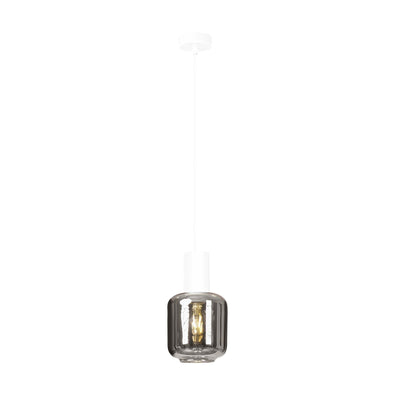 Ingvar 1 takpendel - Hvit/Røykfarget-Takpendler-Emibig-1015/1-Lightup.no