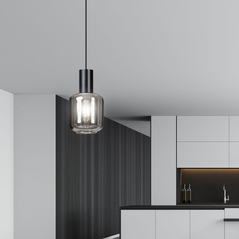 Ingvar 1 takpendel - Svart/Røykfarget-Takpendler-Emibig-1014/1-Lightup.no