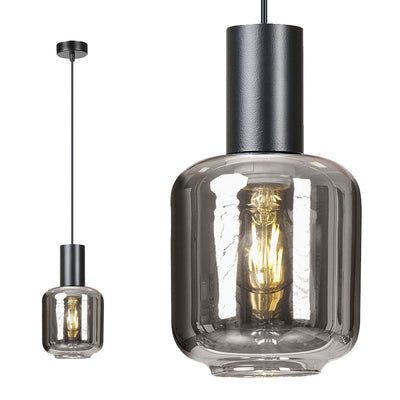 Ingvar 1 takpendel - Svart/Røykfarget-Takpendler-Emibig-1014/1-Lightup.no