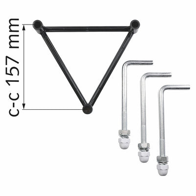 Italy stolpe 1 lykt 220 cm E27 IP44 - Svart-Utebelysning stolpe-Malmbergs-7760035-Lightup.no