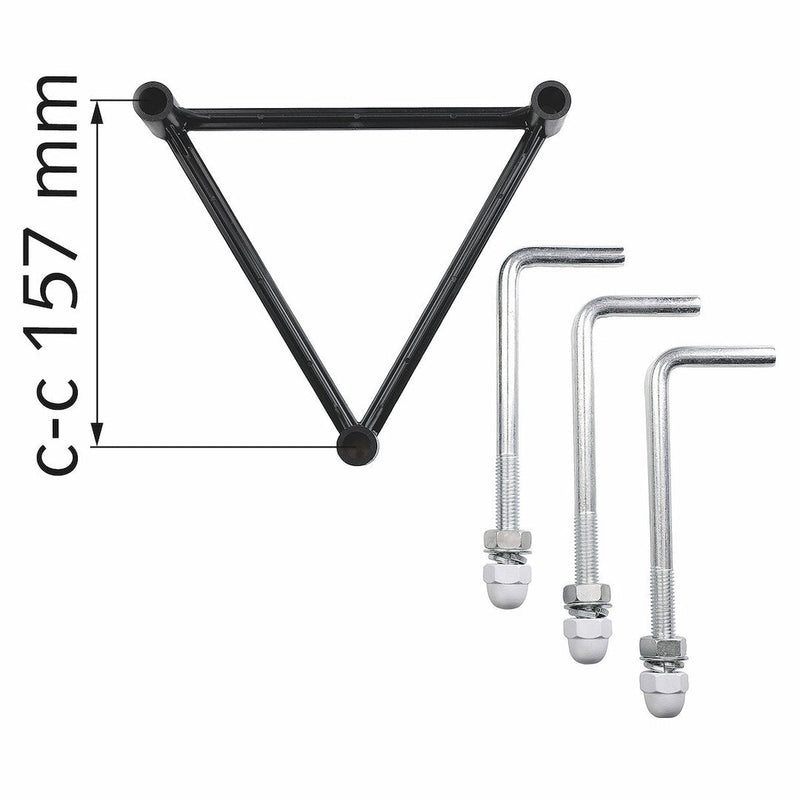 Italy stolpe 1 lykt 220 cm E27 IP44 - Svart-Utebelysning stolpe-Malmbergs-7760035-Lightup.no