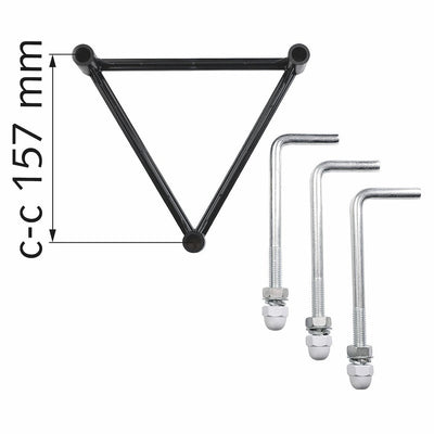 Italy stolpe 2 lykt 220 cm E27 IP44 - Svart-Utebelysning stolpe-Malmbergs-7760037-Lightup.no