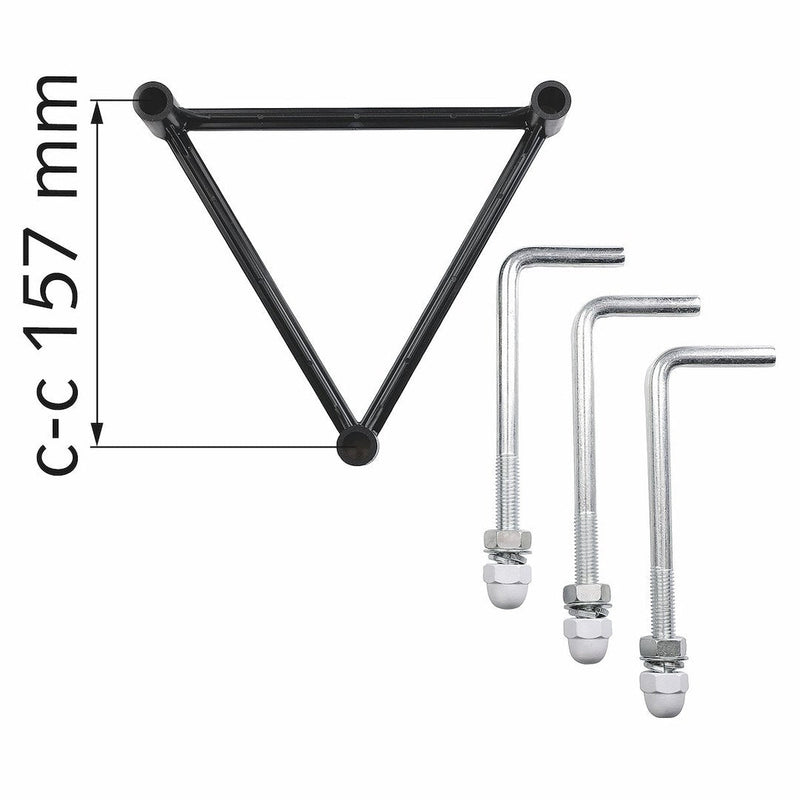 Italy stolpe 2 lykt 220 cm E27 IP44 - Svart-Utebelysning stolpe-Malmbergs-7760037-Lightup.no