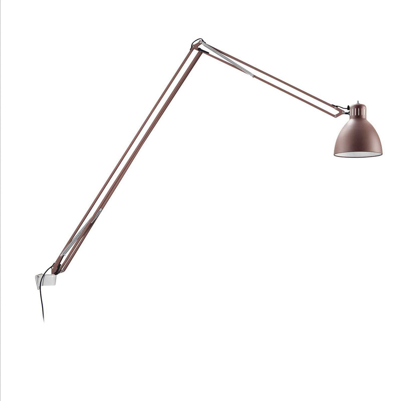 JJ Mid P vegglampe E27 m/hvit veggbrakett - Rustbrun-Vegglamper-Leucos-LF-0011335+8000092-Lightup.no