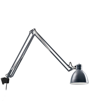 JJ Small vegglampe E27 m/svart veggbrakett - Mica blå-Vegglamper-Leucos-LF-0011373+8000094-Lightup.no