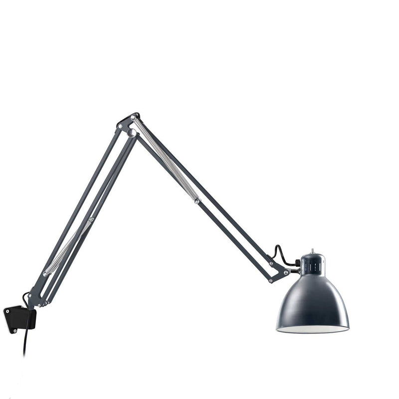 JJ Small vegglampe E27 m/svart veggbrakett - Mica blå-Vegglamper-Leucos-LF-0011373+8000094-Lightup.no