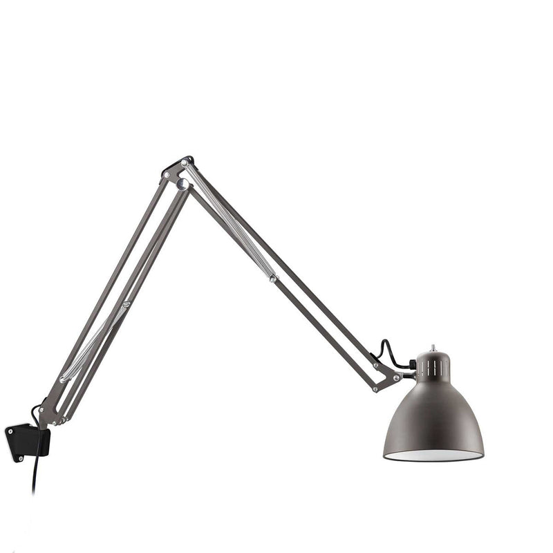 JJ Small vegglampe E27 m/svart veggbrakett - Sable grå-Vegglamper-Leucos-LF-0011374+8000094-Lightup.no
