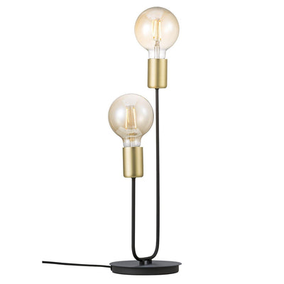 Josefine bordlampe - Svart / messing-Bordlamper-Nordlux-48955003-Lightup.no