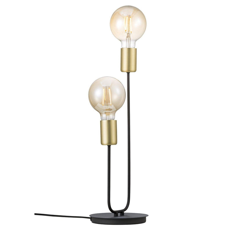 Josefine bordlampe - Svart / messing-Bordlamper-Nordlux-48955003-Lightup.no