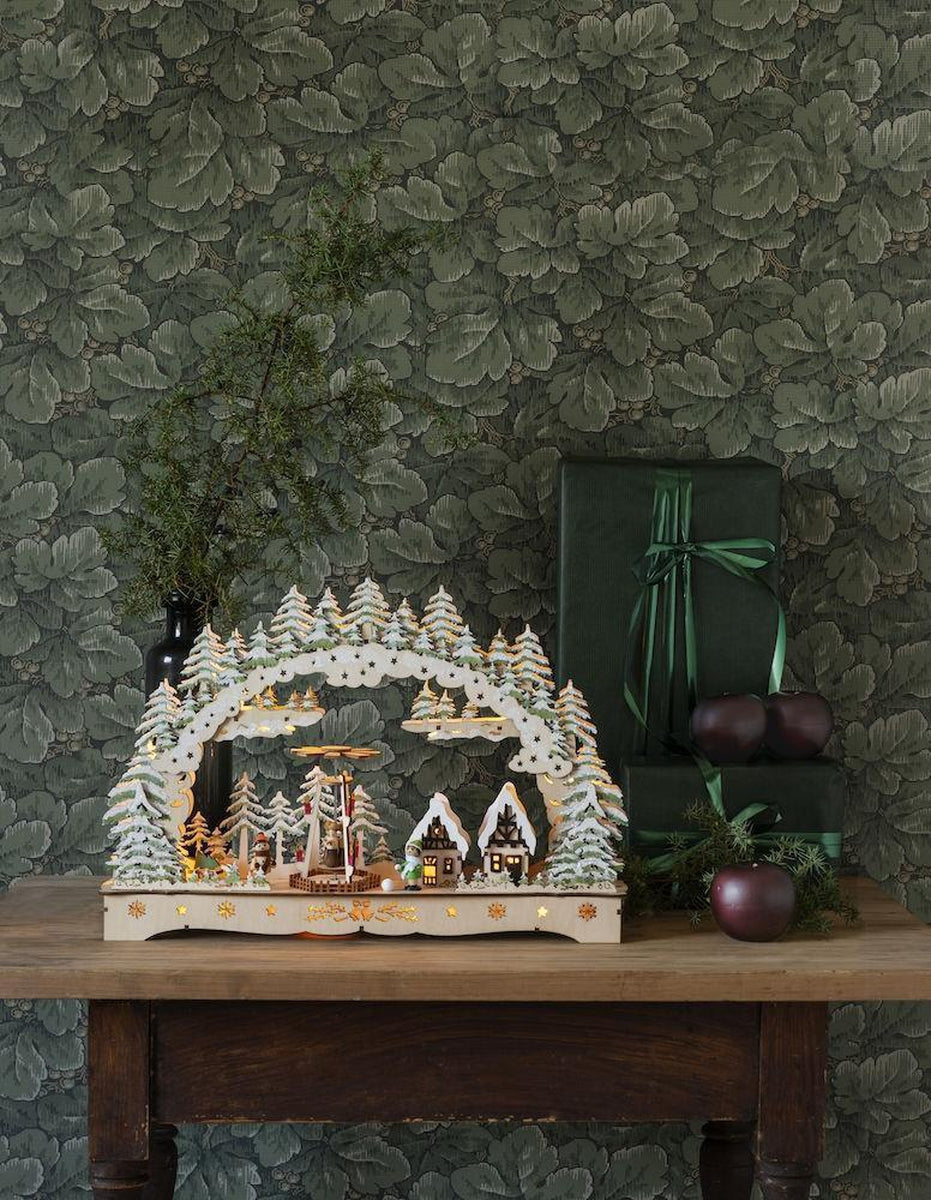 Juleby-silhuett i tre-Julebelysning dekor og pynt-Konstsmide-Natur-3241-100-Lightup.no