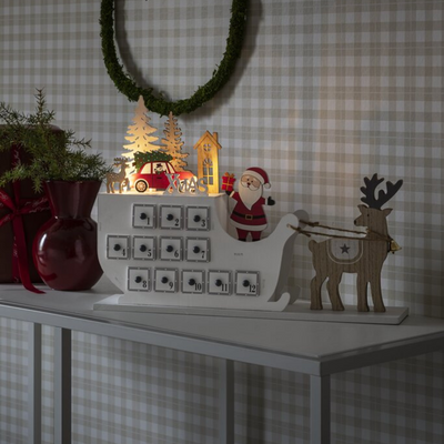 Julekalender med lys - Batteri/Ledning-Julebelysning dekor og pynt-Konstsmide-3263-210-Lightup.no