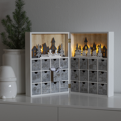 Julekalender med lys - Batteridrevet-Julebelysning dekor og pynt-Konstsmide-3283-210-Lightup.no