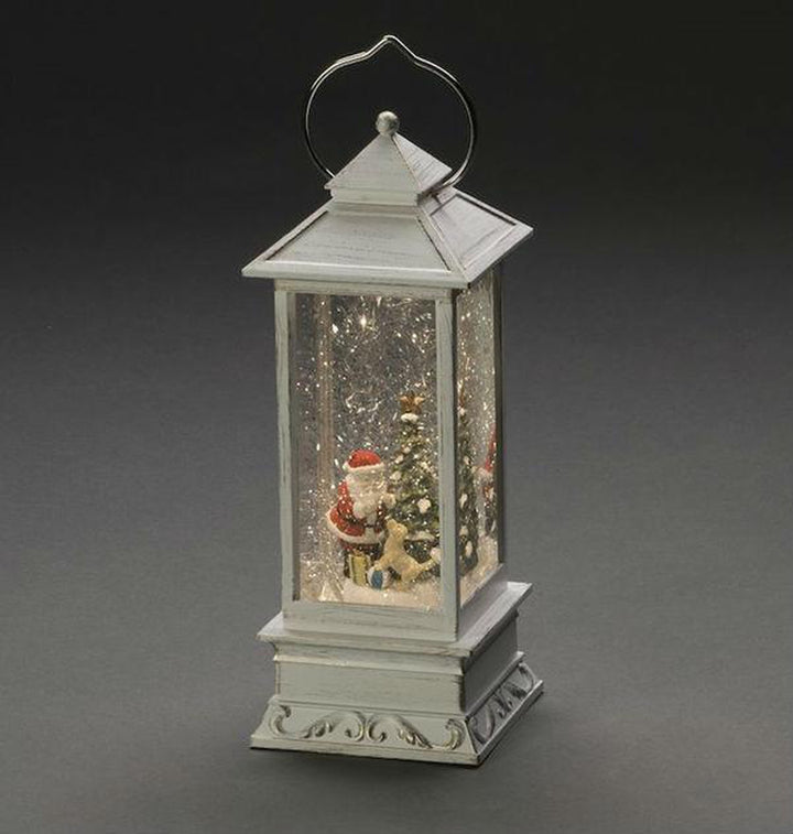 Julelanterne - Julenisse 27cm - Hvit-Julebelysning dekor og pynt-Konstsmide-Hvit-4364-200-Lightup.no