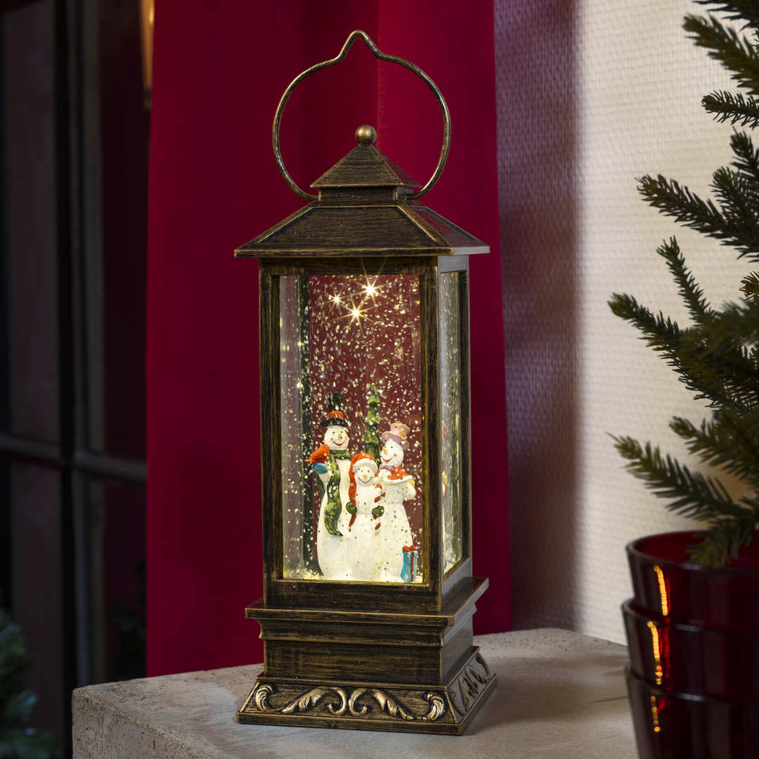 Julelanterne - Snømenn 27cm-Julebelysning dekor og pynt-Konstsmide-2889-000-Lightup.no