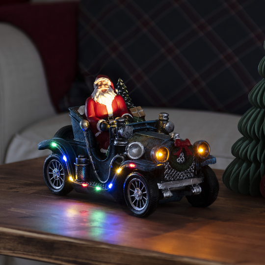 Julenisse i bil-Julebelysning dekor og pynt-Konstsmide-Flerfarget-4239-000-Lightup.no