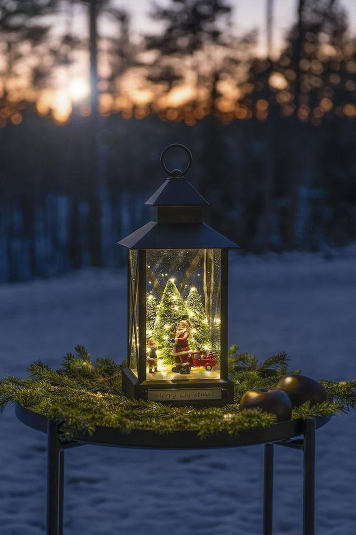 Julenisse lykt - inne og ute lykt-Julebelysning dekor og pynt ute-Konstsmide-4343-000-Lightup.no