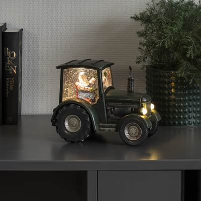 Julenisse med traktor-Julebelysning dekor og pynt-Konstsmide-4385-900-Lightup.no
