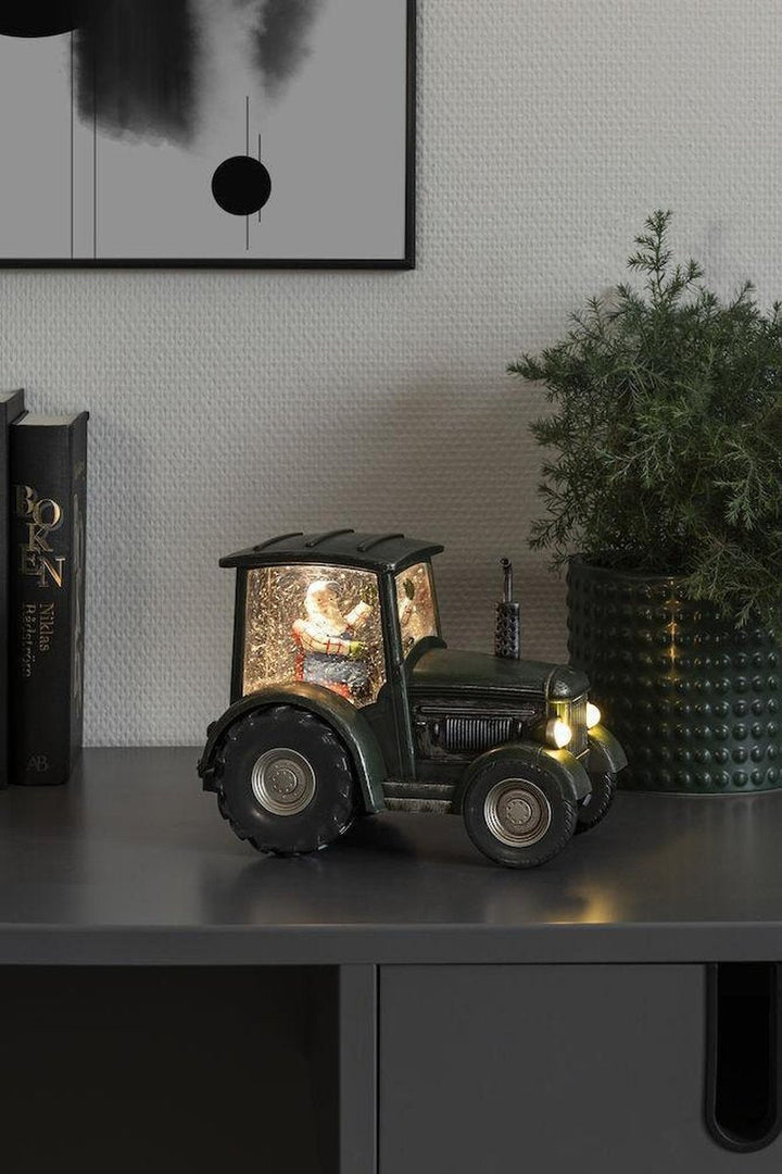 Julenisse med traktor-Julebelysning dekor og pynt-Konstsmide-4385-900-Lightup.no