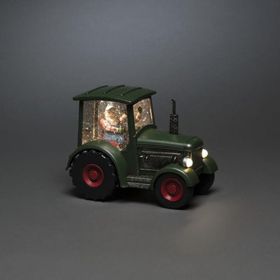 Julenisse med traktor-Julebelysning dekor og pynt-Konstsmide-4385-900-Lightup.no