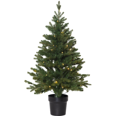 Juletre i potte 90 cm utendørs-Julebelysning kunstig juletre-Star Trading-606-79-Lightup.no