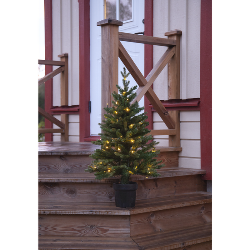 Juletre i potte 90 cm utendørs-Julebelysning kunstig juletre-Star Trading-606-79-Lightup.no