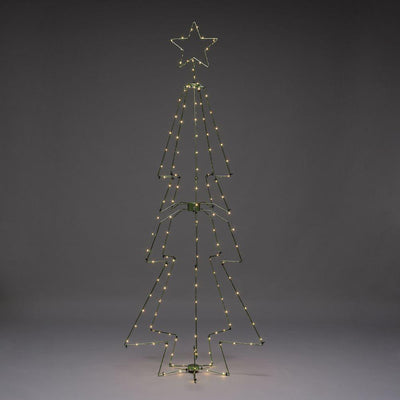 Juletre metall 210cm led - Grønn-Julebelysning kunstig juletre-Konstsmide-3947-987-Lightup.no