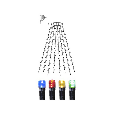 Juletrebelysning 160 led inne- og utendørs - Multifarget-Julebelysning juletrelys og slynger-Star Trading-497-97-1-Lightup.no