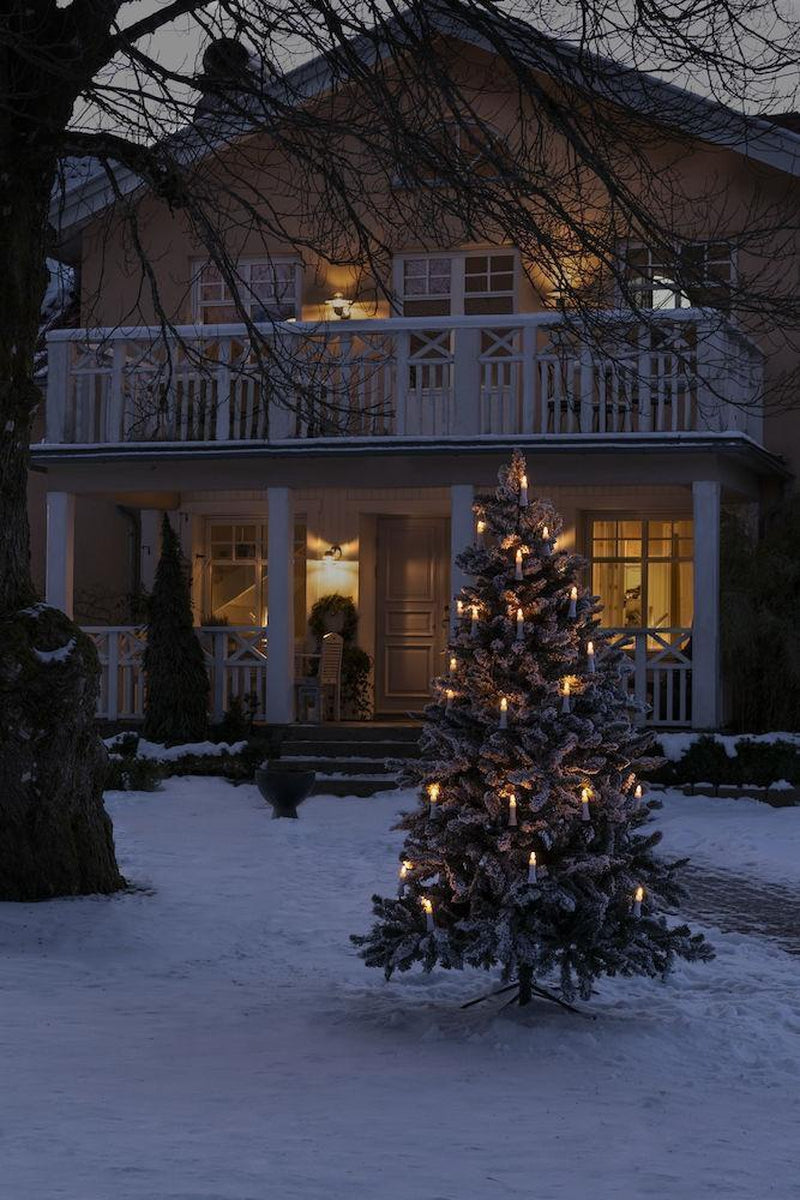 Juletrebelysning utendørs 25 lys IP44 - Varmhvit-Julebelysning juletrelys ute-Konstsmide-Hvit-1014-020-Lightup.no