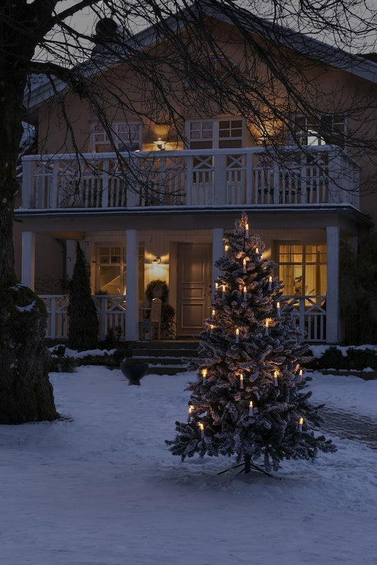 Juletrebelysning utendørs 25 lys IP44 - Varmhvit-Julebelysning juletrelys ute-Konstsmide-Hvit-1014-020-Lightup.no