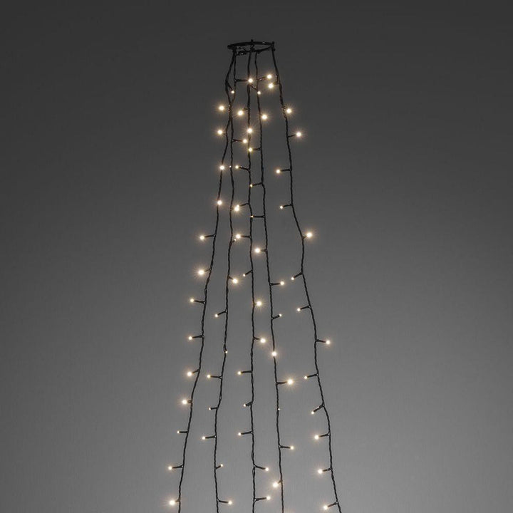 Juletrelys ring 5 slynger 1,8 meter - Varmhvit-Julebelysning juletrelys og slynger-Konstsmide-6360-120-Lightup.no
