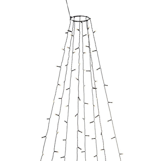 Juletrelys ring 8 slynger 2,4 meter med funklefunksjon - Amber-Julebelysning juletrelys og slynger-Konstsmide-Amber-6320-810-Lightup.no