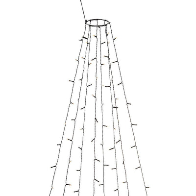 Juletrelys ring 8 slynger 2,4 meter med funklefunksjon - Amber-Julebelysning juletrelys og slynger-Konstsmide-6320-810-Lightup.no