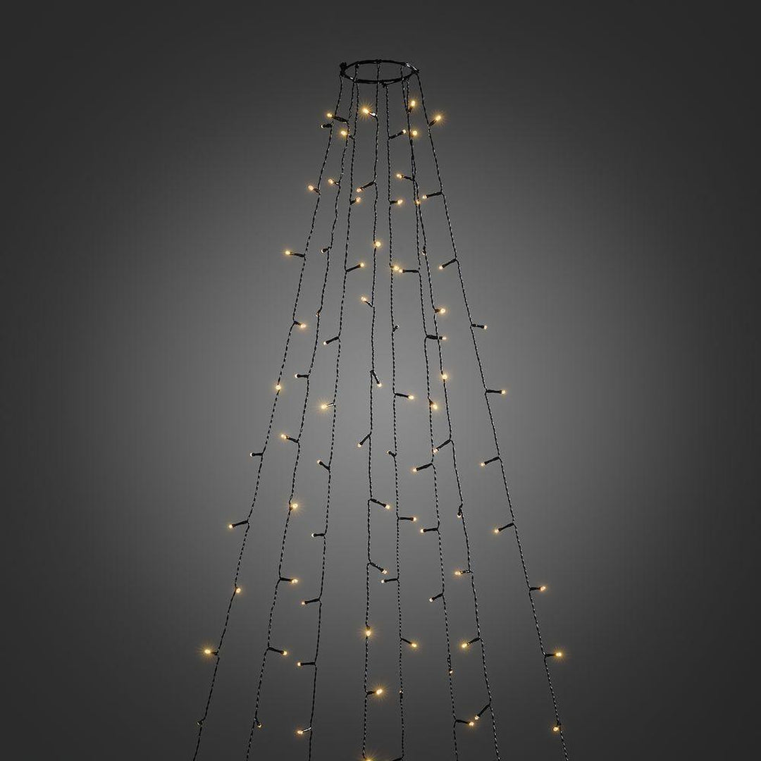 Juletrelys ring 8 slynger 2,4 meter med funklefunksjon - Amber-Julebelysning juletrelys og slynger-Konstsmide-Amber-6320-810-Lightup.no