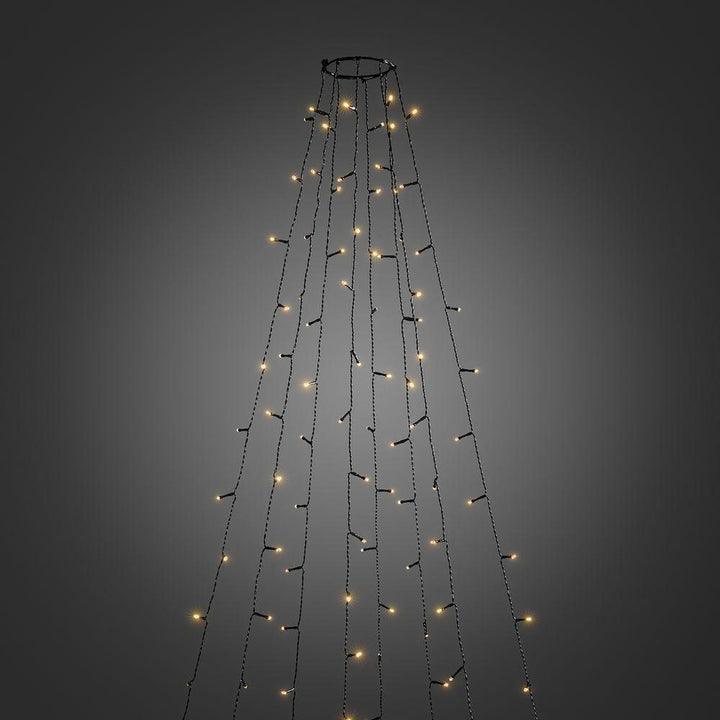 Juletrelys ring 8 slynger 2,4 meter med funklefunksjon - Amber-Julebelysning juletrelys og slynger-Konstsmide-Amber-6320-810-Lightup.no