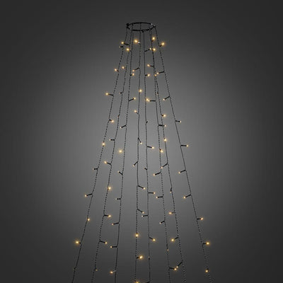 Juletrelys ring 8 slynger 5,6 meter med funklefunksjon - Amber-Julebelysning juletrelys og slynger-Konstsmide-6322-810-Lightup.no