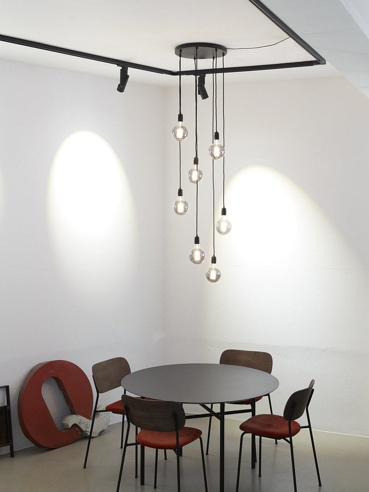 K9 takpendel 7 lys - Svart-Takpendler-Nielsen Light-Svart-NL-467176-Lightup.no